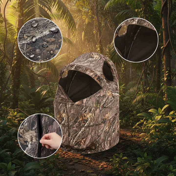 Single Person Portable Hunting Blind – Lightweight Ground Deer & Duck Blind with Carrying Bag | Trufairs