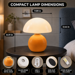 MUSHROOM LAMP – CORDLESS, RECHARGEABLE & TOUCH-DIMMABLE - 2
