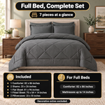 BEDDING SETS – 7-PIECE COMFORTER SET WITH SHEETS - 2