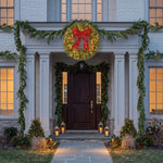 PRE-LIT CHRISTMAS WREATH – WARM LED DOOR DÉCOR - 2