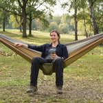 DOUBLE CAMPING HAMMOCK WITH REVERSIBLE BUG NET – 2 PERSON, 660 LB - 2