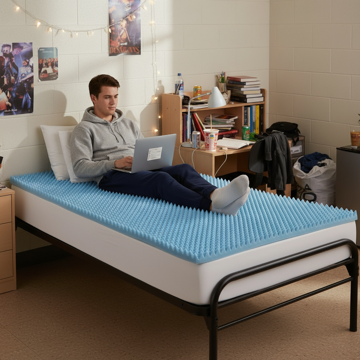 All Season Reversible Hypoallergenic 1.5" Cooling Mattress Topper, Twin XL Size, 1.5 inch Foam