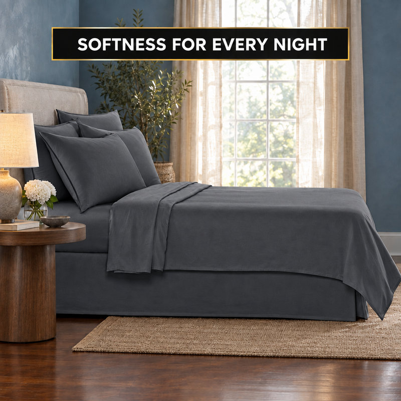 Bamboo Cooling Sheets – 300TC Viscose Sateen Sheet Set - 2