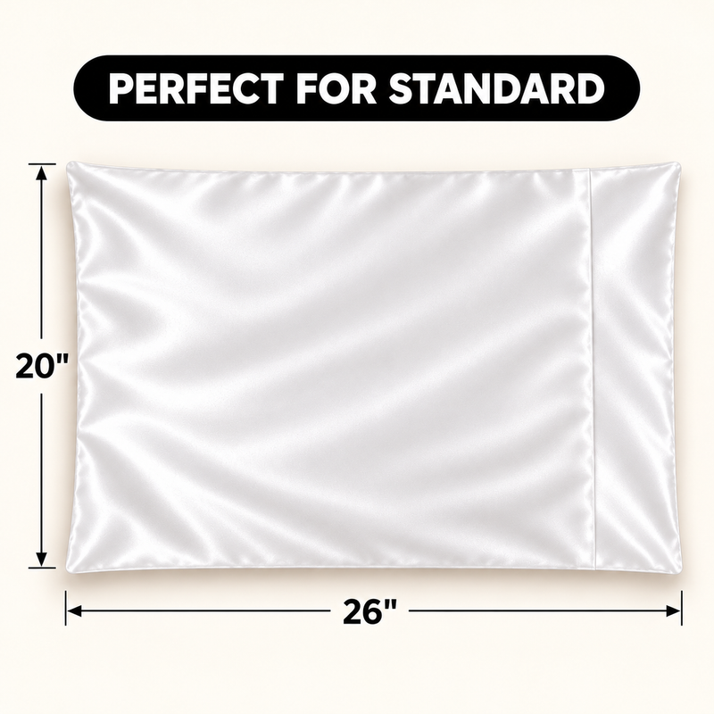 Pillowcases, Set of 2 – Viscose from Bamboo or Polyester Satin - 2