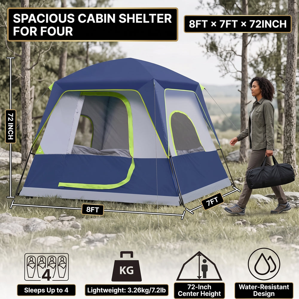 2-4 Person Dome And Cabin Camping Tents - 2