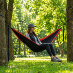 Over 600lbs Hammock, 1-2 person, Nylon with Mosquito Net - 2