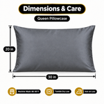 100% Viscose from Bamboo Pillowcases with Zipper, Set of 2 - 2