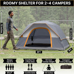 2-4 Person Dome And Cabin Camping Tents - 2