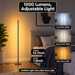 FLOOR LAMP – SMART RGBIC CORNER LAMP WITH MUSIC SYNC - 2