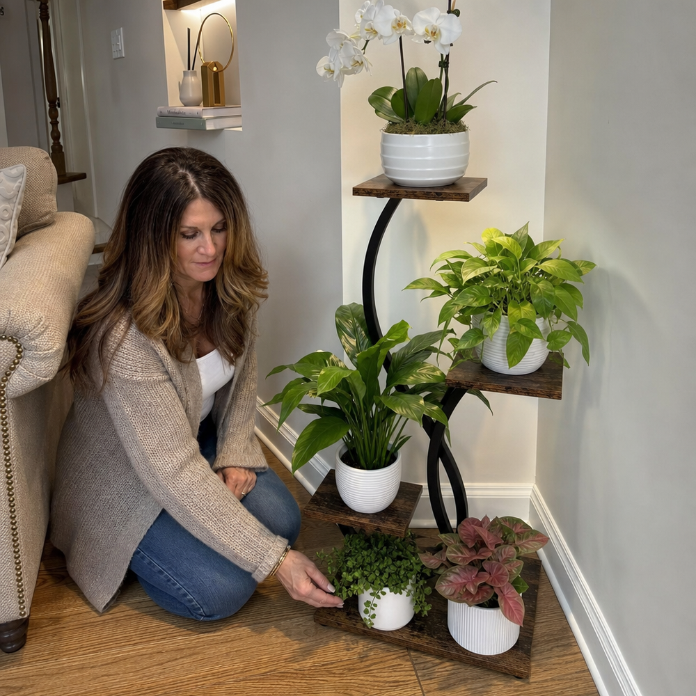 PLANT STAND WITH GROW LIGHTS – MULTI-TIER INDOOR SHELF - 2