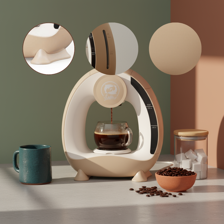 PSMA2205b   2in1 semi-automatic extraction coffee Nestle capsule + coffee powder portable coffee machine coffee capacity 20g, mini extraction coffee 1400W drip coffee, optional powder tray or