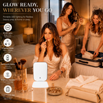 Portable LED Makeup Mirror – Rechargeable, Adjustable Brightness, Compact & Travel-Friendly - 2