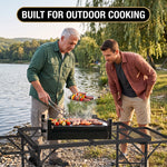 Foldable Camping Table Collapsible Picnic Aluminum Alloy Grill Stand - 2