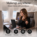 Portable LED Makeup Mirror – Rechargeable, Adjustable Brightness, Compact & Travel-Friendly - 2
