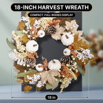 PUMPKIN WREATH FOR FRONT DOOR – FALL FARMHOUSE DÉCOR - 2