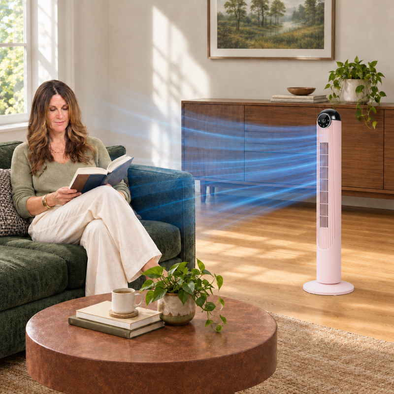 Tower Fan With Remote – 90° Oscillation, 36″ & 42″ - 2