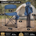 Tri-Lite Stool w/Back, Lightweight Portable Fishing Chair w/Cupholder and Carry Strap, Supports 225-Lb, Portable Outdoor Chair for the Hunting Blind, Camping, Travel, Hiking - 2
