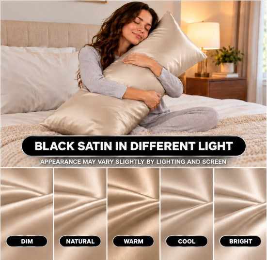 Body Pillowcase – Satin or Mulberry Silk, 20 x 54 in - 2