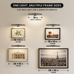 Picture Lights for Wall, Rechargeable Battery Operated LED Gallery Light Bar with Remote & Timer, Dimmable Wireless Wall Sconce for Paintings & Frames - 2