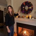 HALLOWEEN WREATH WITH LIGHTS FOR FRONT DOOR – PRE-LIT PUMPKIN, WITCH & GOTHIC PORCH DÉCOR - 2