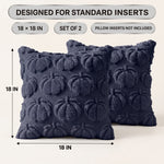 DECORATIVE PILLOW COVERS – 3D PUMPKIN SET OF 2 - 2
