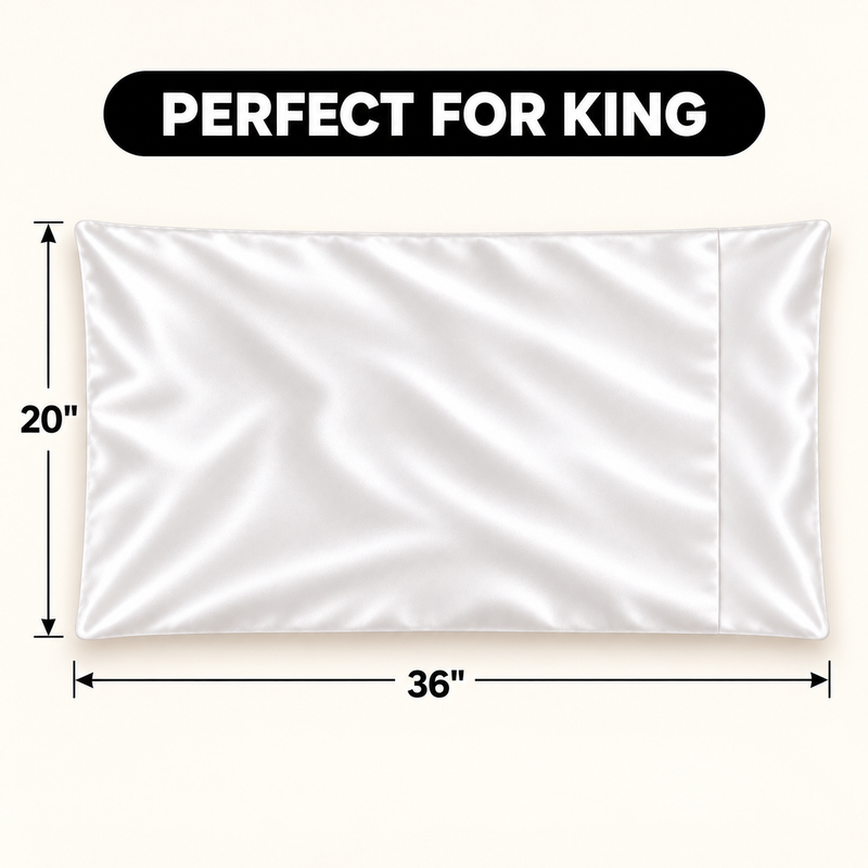 Pillowcases, Set of 2 – Viscose from Bamboo or Polyester Satin - 2