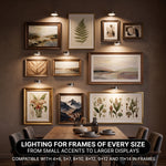 Picture Lights for Wall, Rechargeable Battery Operated LED Gallery Light Bar with Remote & Timer, Dimmable Wireless Wall Sconce for Paintings & Frames - 2