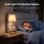 Cordless Rechargeable Table Lamp with Fabric Shade – Dimmable LED Desk Lamp - 2