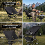 Ultralight Folding Camping Chair – Portable Outdoor High-Back Seat - 2