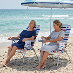 17" Big & Tall Oversized Beach Chairs 2-Pack – Heavy Duty Folding Outdoor Seating - 2