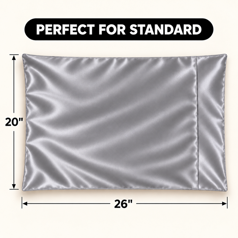 Mulberry Silk Pillowcases, Set of 2 – Standard, Queen & King - 2