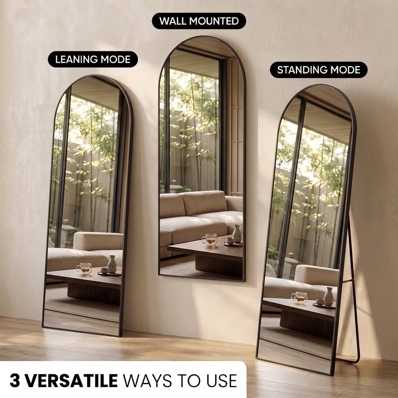FULL LENGTH MIRROR – ARCHED STANDING & WALL-MOUNT DESIGN - 2
