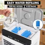 3-in-1 Evaporative Air Cooler Tower Fan with Remote Control - 2