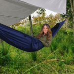 2-Person Camping Hammock with Mosquito Net & Rain Fly – Portable Outdoor Hammock Set (500lbs Capacity) - 2