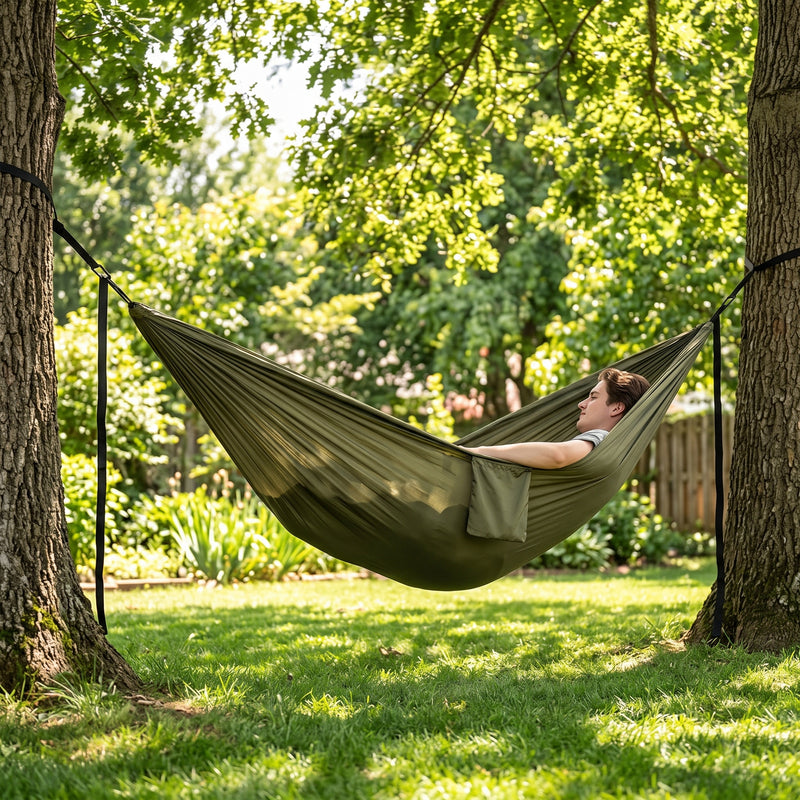 Camping Hammock with Mosquito Net – 1-2 Person, Nylon - 2