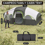 5–8 PERSON FAMILY DOME CAMPING TENT – WATERPROOF OUTDOOR TENT WITH RAINFLY & CARRY BAG - 2