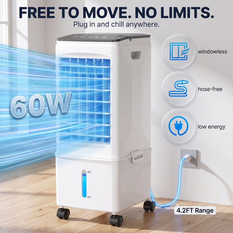 3-in-1 Evaporative Air Cooler Tower Fan with Remote Control - 2