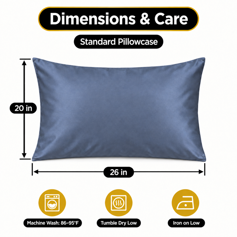 100% Viscose from Bamboo Pillowcases with Zipper, Set of 2 - 2