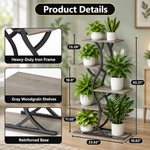 Plant Stand with Grow Lights – Indoor Plant Shelf, 4 to 9 Tiers - 2