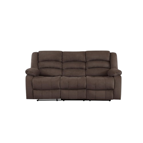 40" Contemporary Brown Fabric Sofa