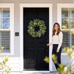 EUCALYPTUS WREATH FOR FRONT DOOR – FARMHOUSE GREENERY DÉCOR - 2