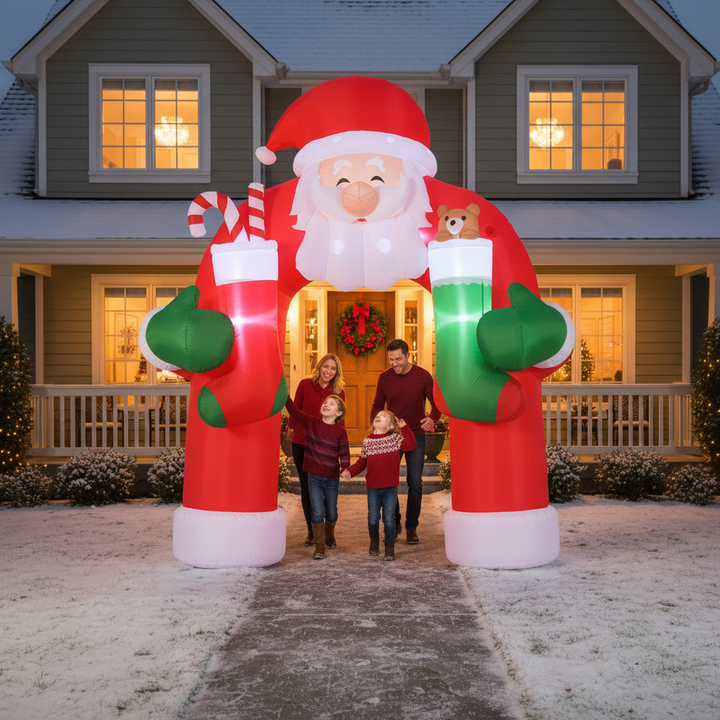 Christmas Inflatables Outdoor Decorations Giant Santa Claus