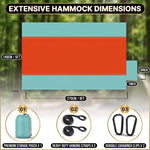 Portable Camping Hammock with Tree Straps – Lightweight Nylon Travel Hammock - 2