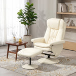 Manual Swivel Recliner with Ottoman, Massage & Heat - 2