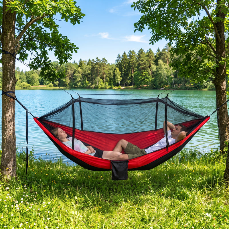 Camping Hammock with Mosquito Net – 1-2 Person, Nylon - 2