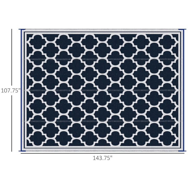 Exclusive Outsunny Reversible Outdoor Rug Carpet - Premium 9' x 18' Waterproof Camping Collection