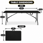 8 ft Heavy Duty Folding Table - 2