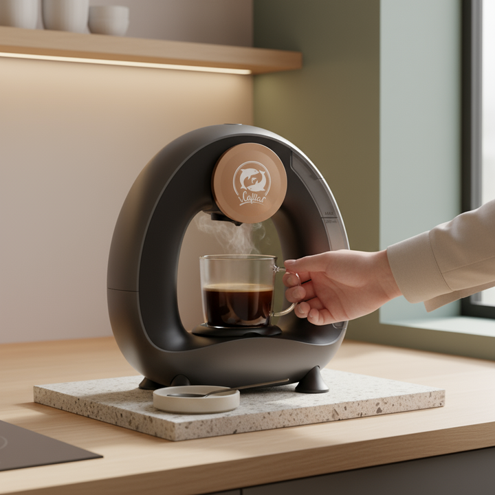 PSMA2205b   2in1 semi-automatic extraction coffee Nestle capsule + coffee powder portable coffee machine coffee capacity 20g, mini extraction coffee 1400W drip coffee, optional powder tray or