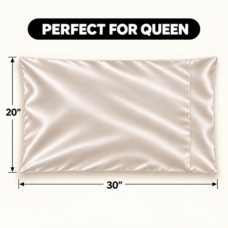 Pillowcases, Set of 2 – Viscose from Bamboo or Polyester Satin - 2