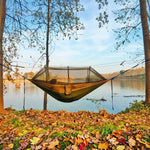 Over 600lbs Hammock, 1-2 person, Nylon with Mosquito Net - 2